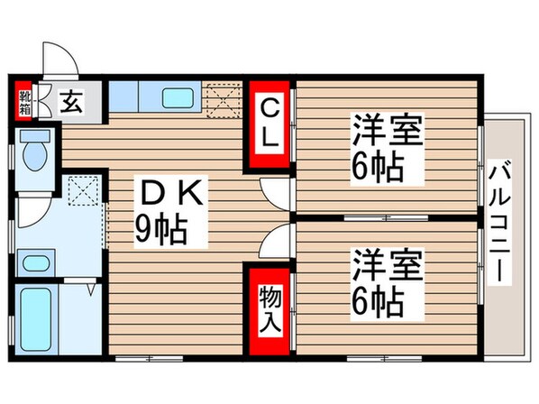 サンフロ－リッシュの物件間取画像